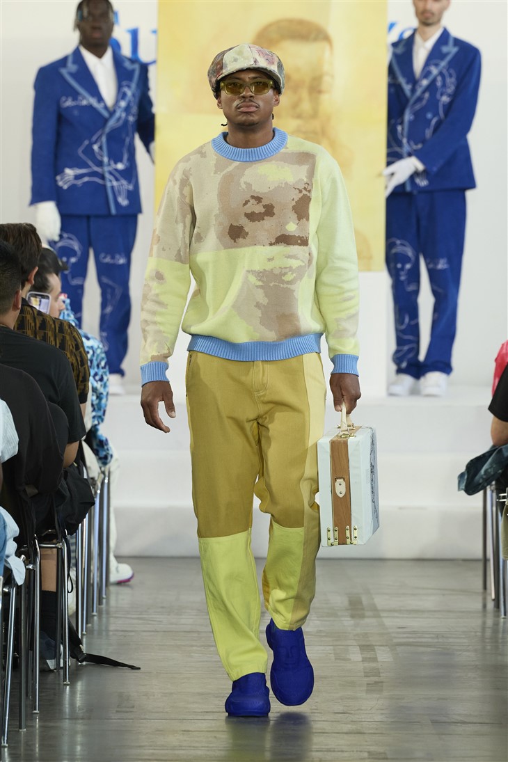 PFW: KIDSUPER Spring Summer 2023 Collection - Male Model Scene