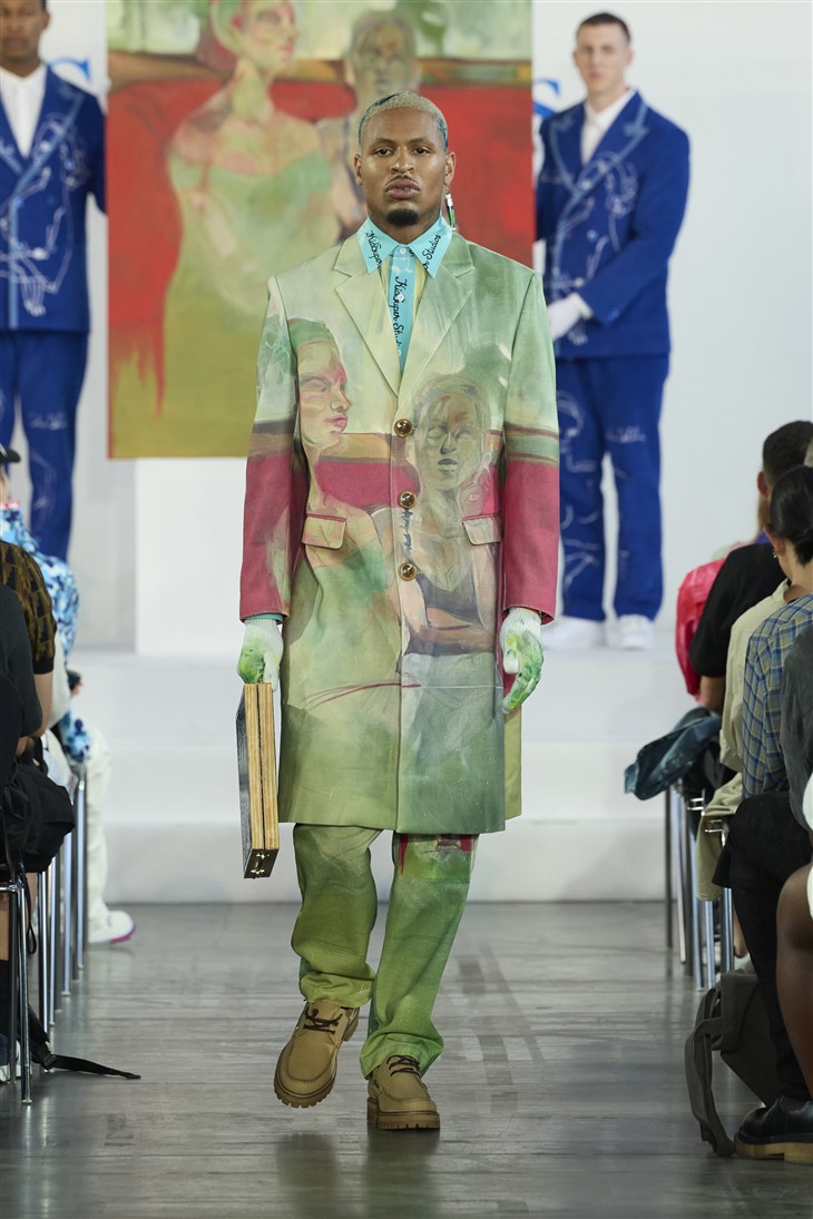 PFW: KIDSUPER Spring Summer 2023 Collection - Male Model Scene