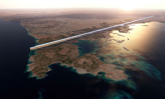 Saudi Arabia Announced 170 km Long Futuristic Vertical City