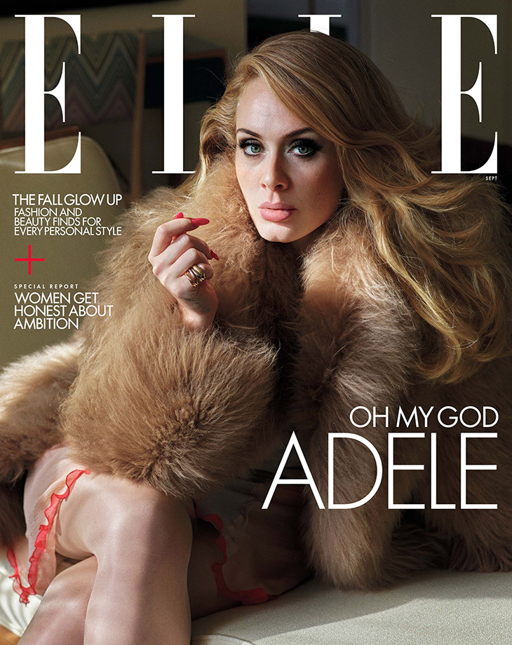 Adele is the Cover Star of ELLE Magazine September 2022 Issue photo