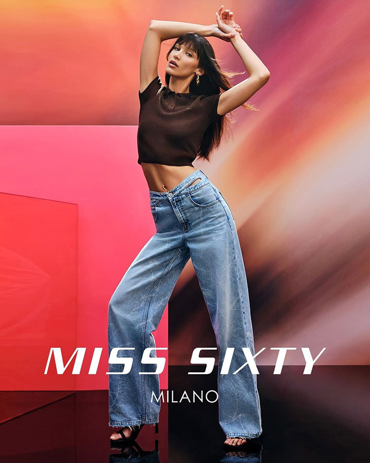 ligeramente Se infla Contable Bella Hadid is the Face of MISS SIXTY Fall Winter 2022 Collection