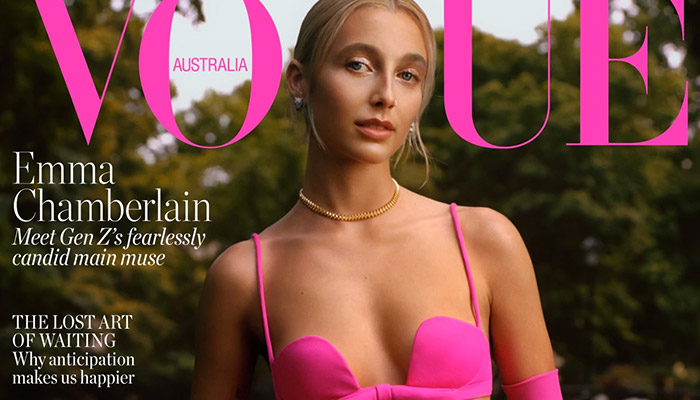 Emma Chamberlain covers Vogue Australia September 2022 by Ned Rogers -  fashionotography