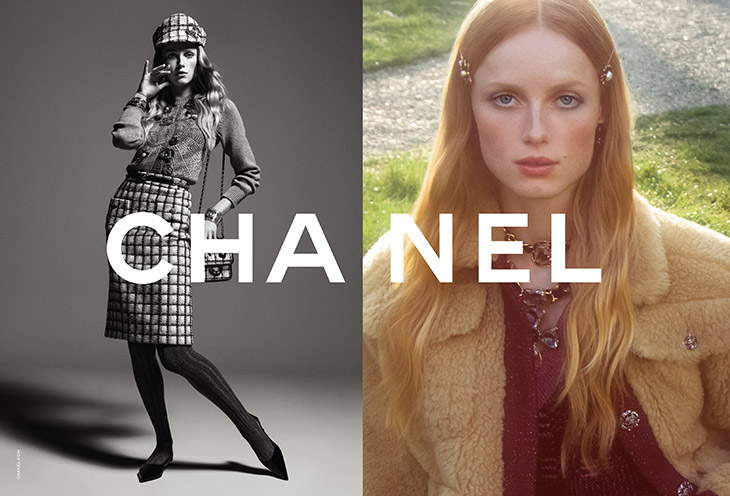 Rianne van Rompaey Models CHANEL Fall Winter 2022 Collection