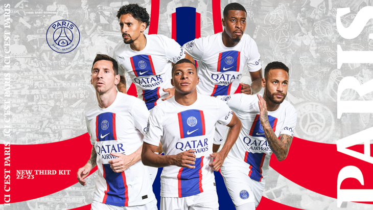 First Look: Paris Saint-Germain 3rd Jersey for 2022/2023