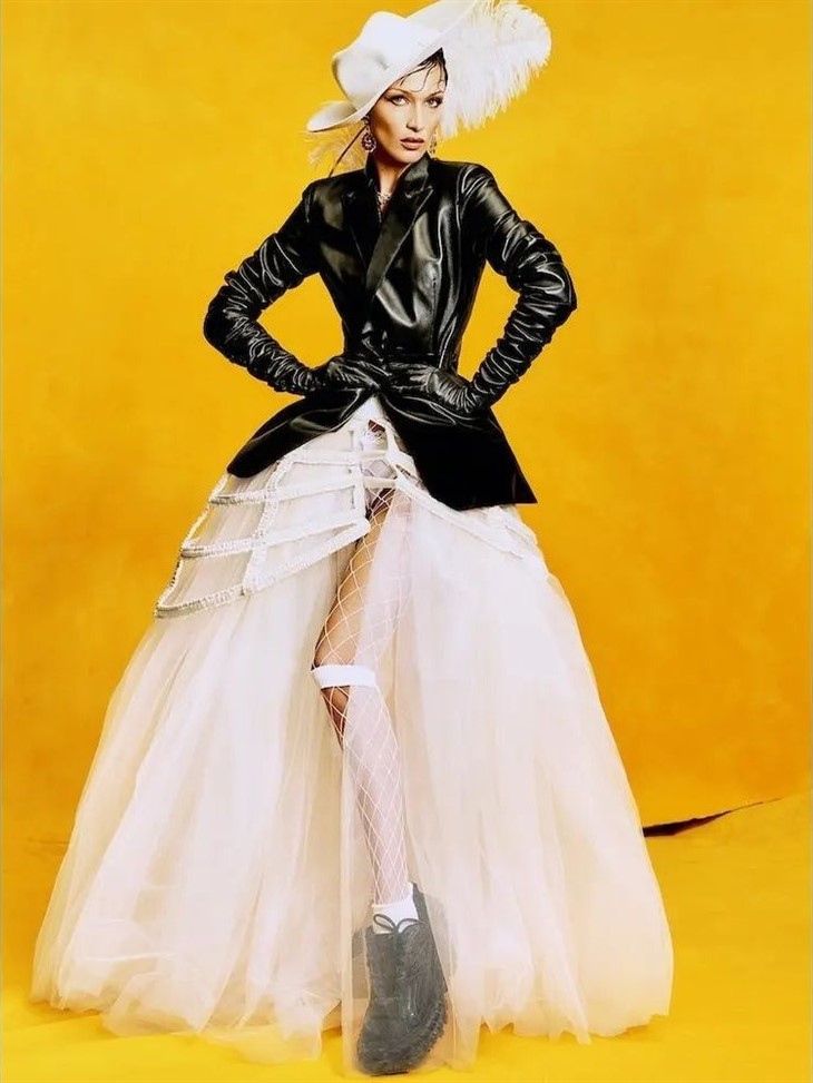 SLFMag — Bella Hadid wore a vintage Chanel 1986 dress