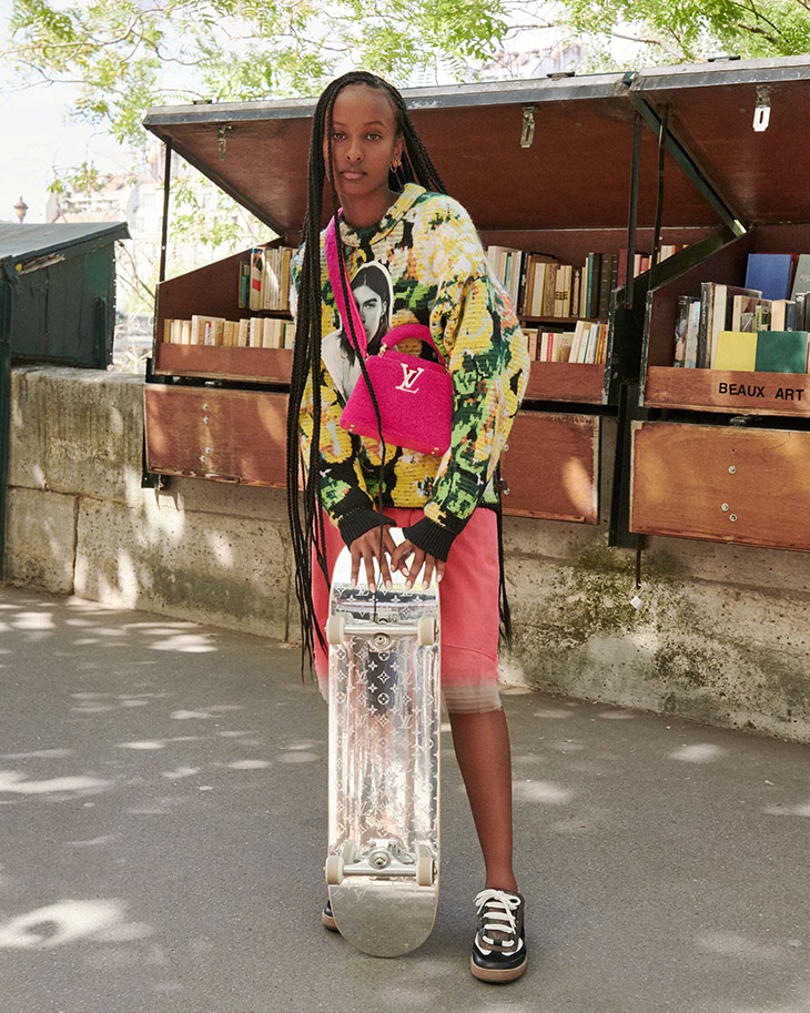 Liya Kebede Models Louis Vuitton Capucines Handbags Collection