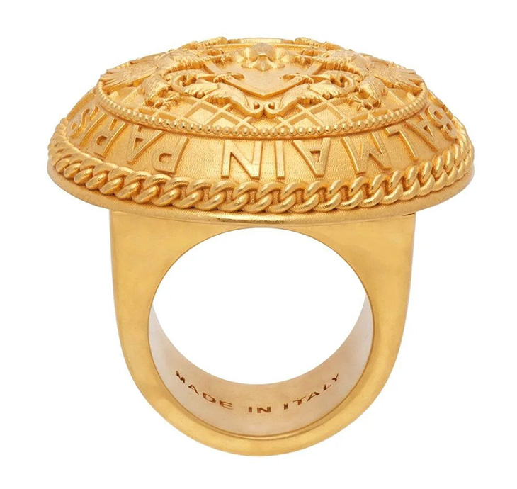 BALMAIN Gold Coin Ring Wedding Rings