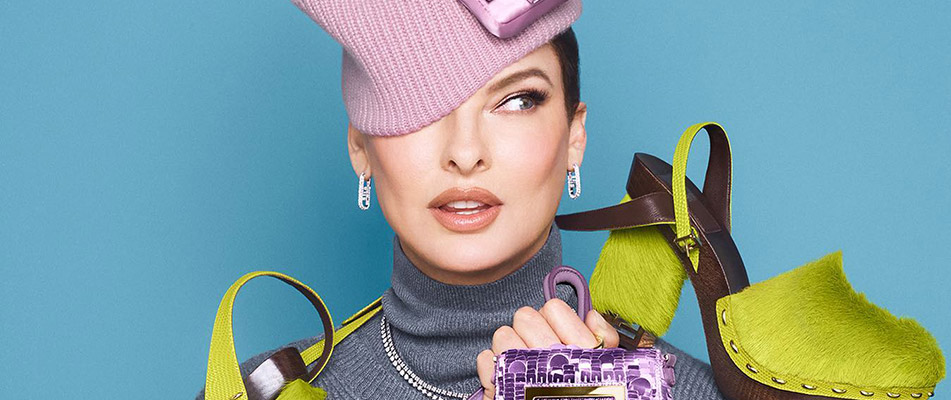 Linda Evangelista is the Face of FENDI Baguette Collection