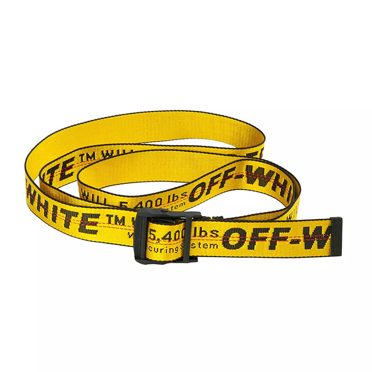 VIRGIL ABLOH OFF WHITE Industrial Belt YELLOW & BLACK BRAND