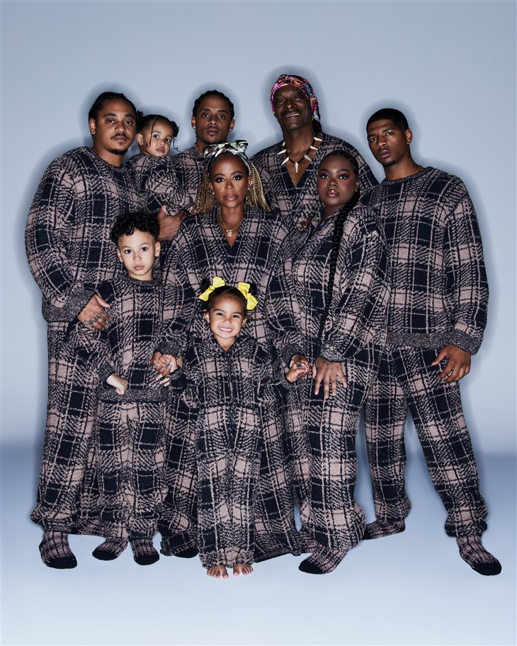 Snoop Dogg & His Family Front SKIMS Holiday 2022 Campaign