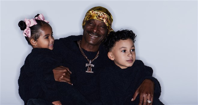 Snoop Dogg & His Family Front SKIMS Holiday 2022 Campaign