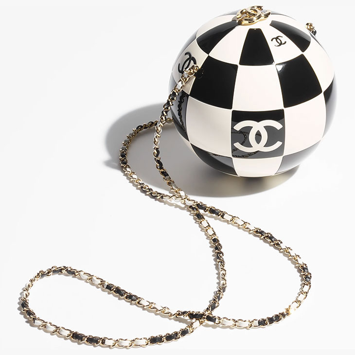 chanel helmet minaudiere