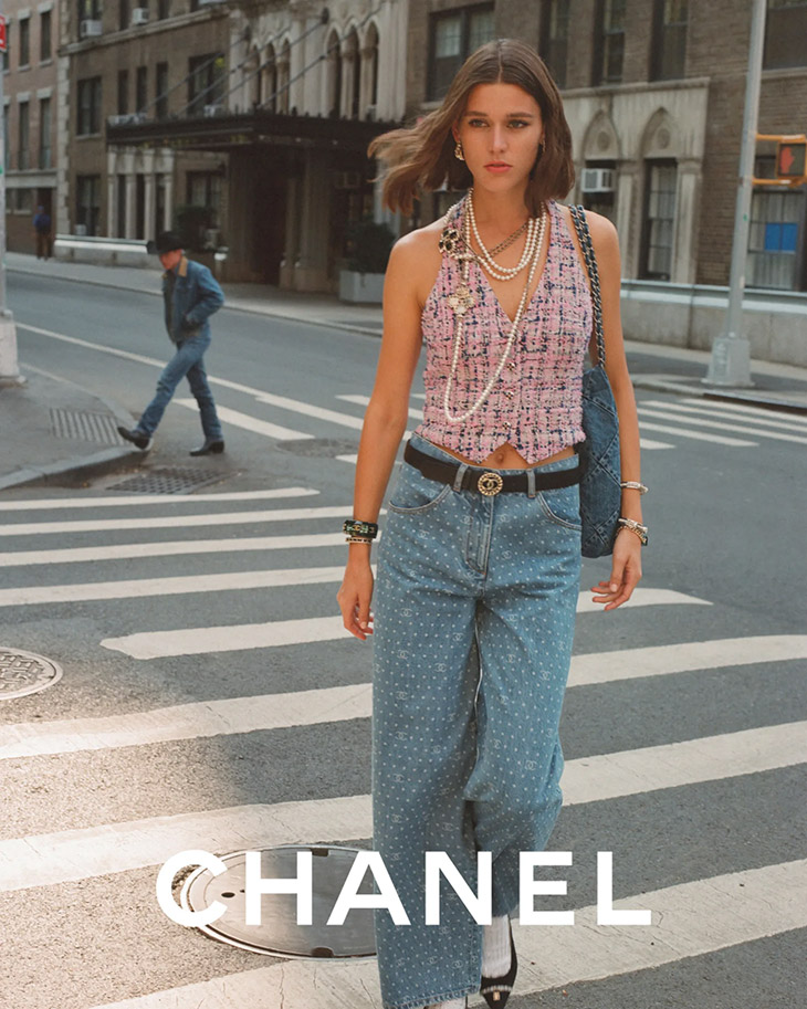 Vivienne Rohner Models CHANEL Pre-Spring 2023 Collection