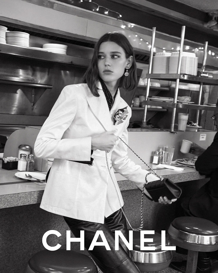 Vivienne Rohner Models CHANEL Pre-Spring 2023 Collection