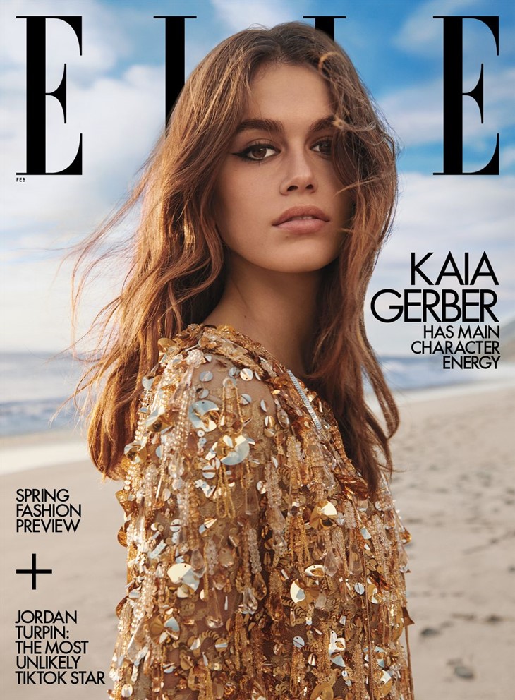 Kaia Gerber is the Cover Star of ELLE USA February 2023 Issue