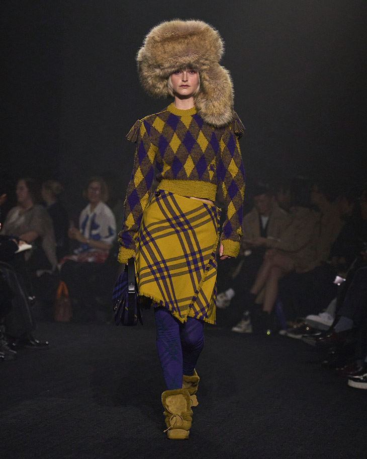 Burberry brings it back home with a twist at London fashion week, Burberry