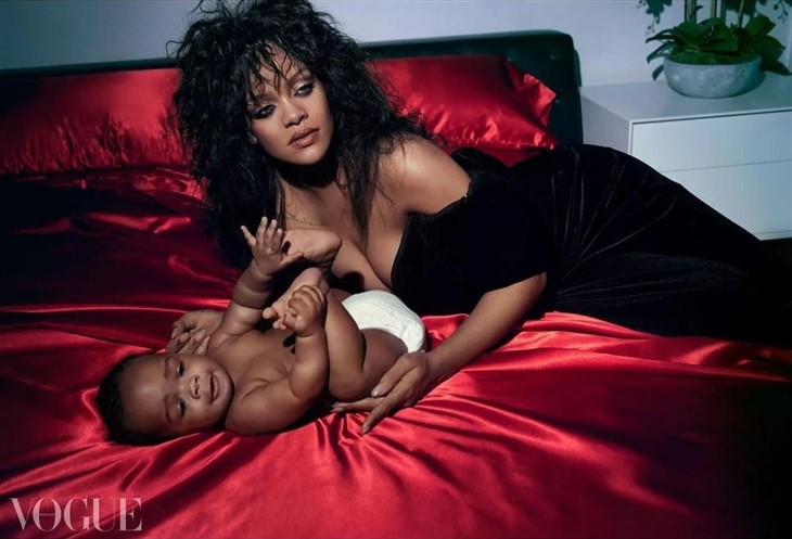 Rihanna, A$AP Rocky & their Baby Boy Cover British Vogue March Rihanna, A$AP Rocky & their Baby Boy Cover British Vogue March