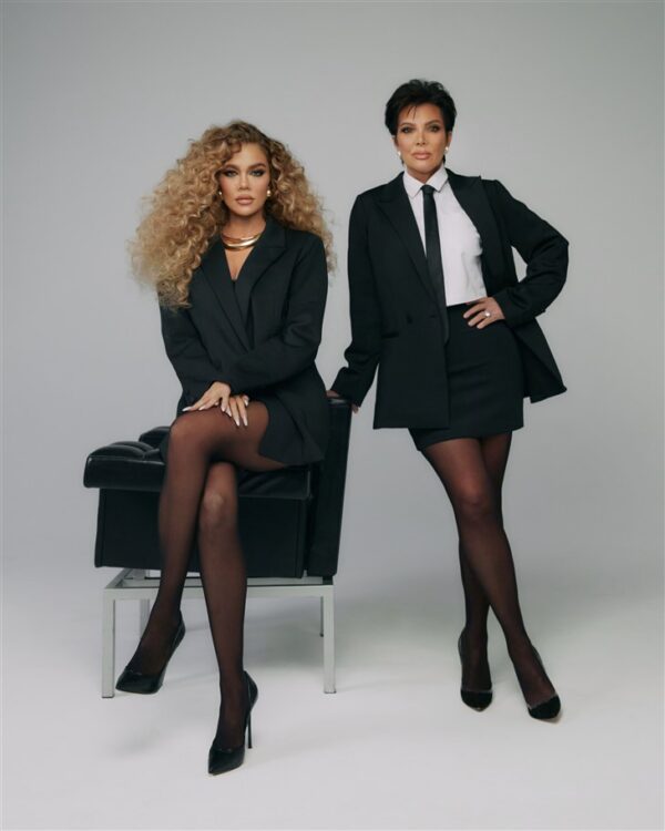 Khloe Kardashian & Kris Jenner Pose for GOOD AMERICAN Bosswear