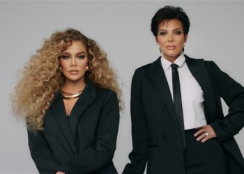 Khloe Kardashian & Kris Jenner Pose for GOOD AMERICAN Bosswear Collection