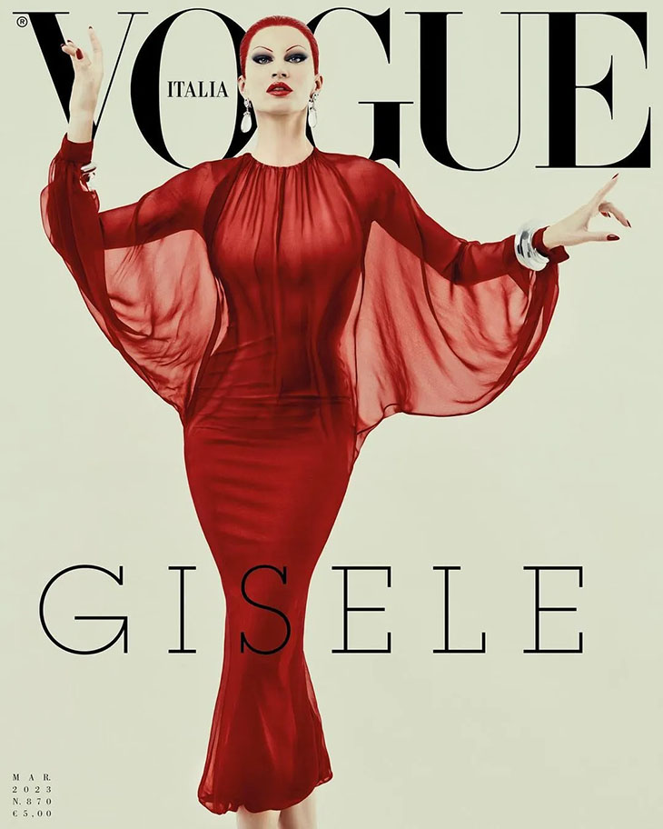 Gisele Bündchen Is The Cover Star Of Vogue Italia March 2023 Issue Dscene