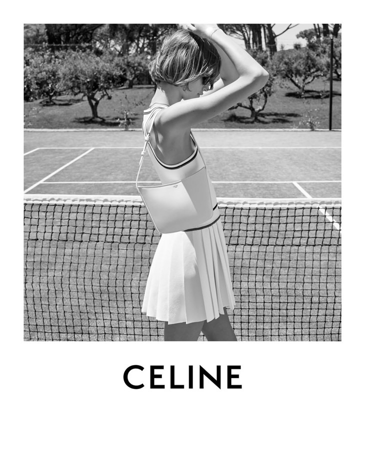 Celine's La Collection Tennis capsule nails tennis core trend