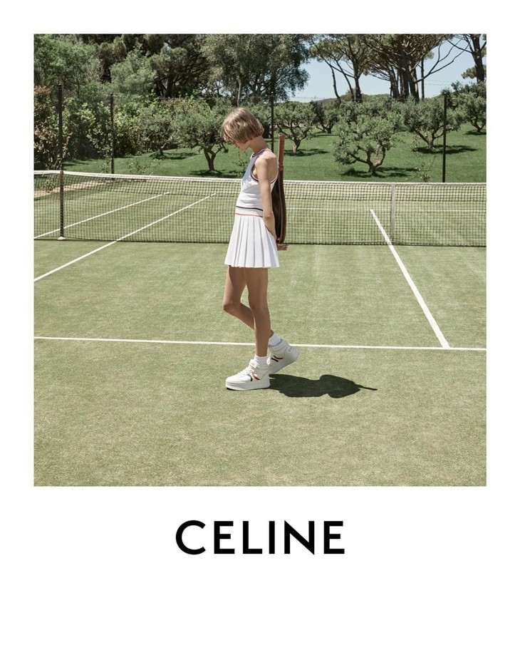 Celine's La Collection Tennis capsule nails tennis core trend