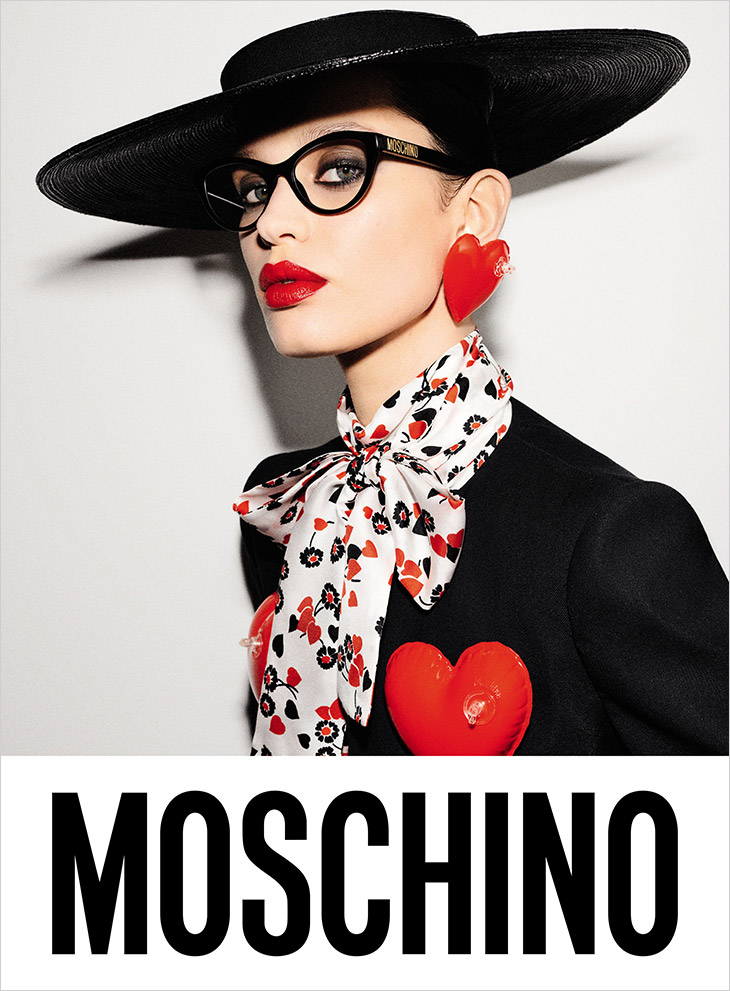 Maria Keidj Models MOSCHINO Spring Summer 2023 Eyewear