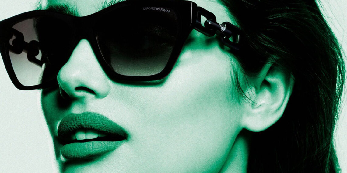 See Green: Taylor Hill Models Emporio Armani Eyewear Collection