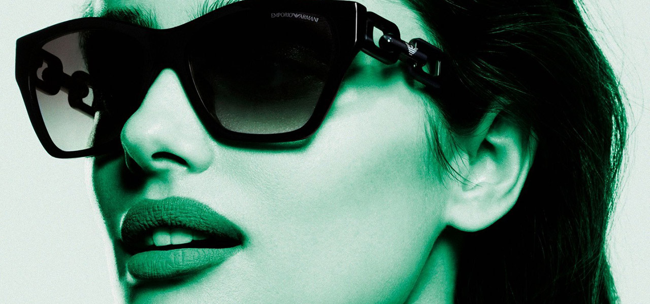 Emporio Armani Womens Two-Tone Black and Mint Green Fashion Sunglasses Emporio Armani EA4234U Sunglasses | FYidoctors main image 3