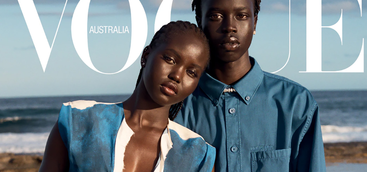 Adut Akech & Bior Akech Cover Vogue Australia April 2023 Issue