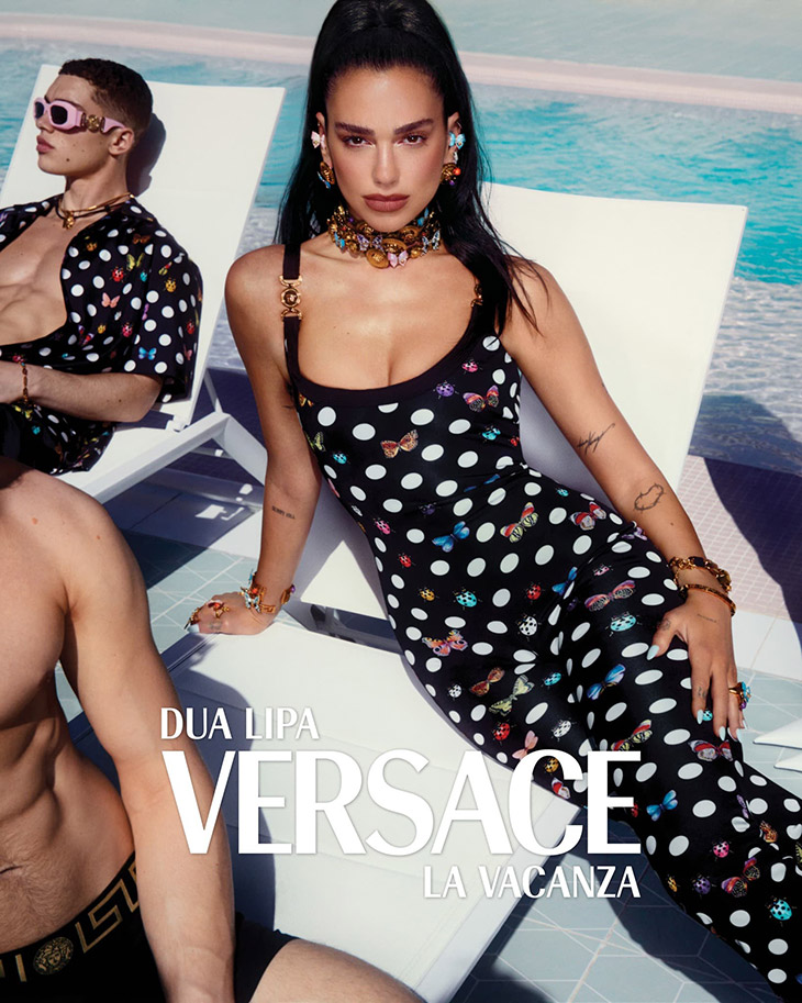 Modern Elegance: Versace x Dua Lipa La Vacanza Collection