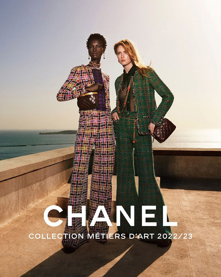 Amar Akway & Rianne van Rompaey Model Chanel Pre-Fall 2023