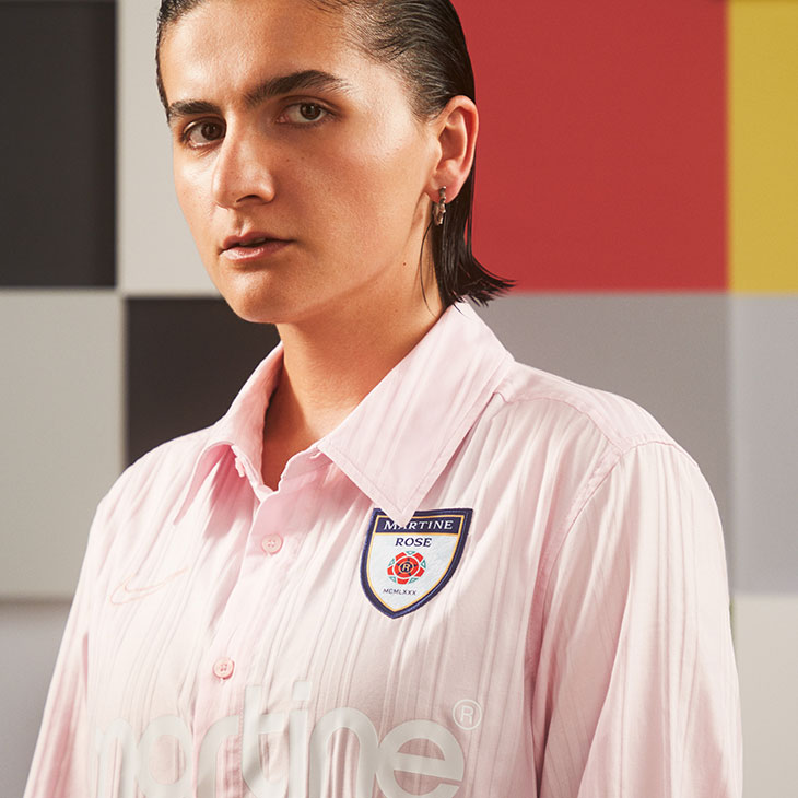 nike martine rose dress shirt Nike x Martine Rose Dress Shirt 'Psychic Blue' DV0849-489