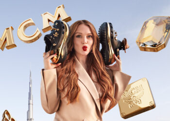 Lindsay Lohan x MCM x CROCS in DUBAI