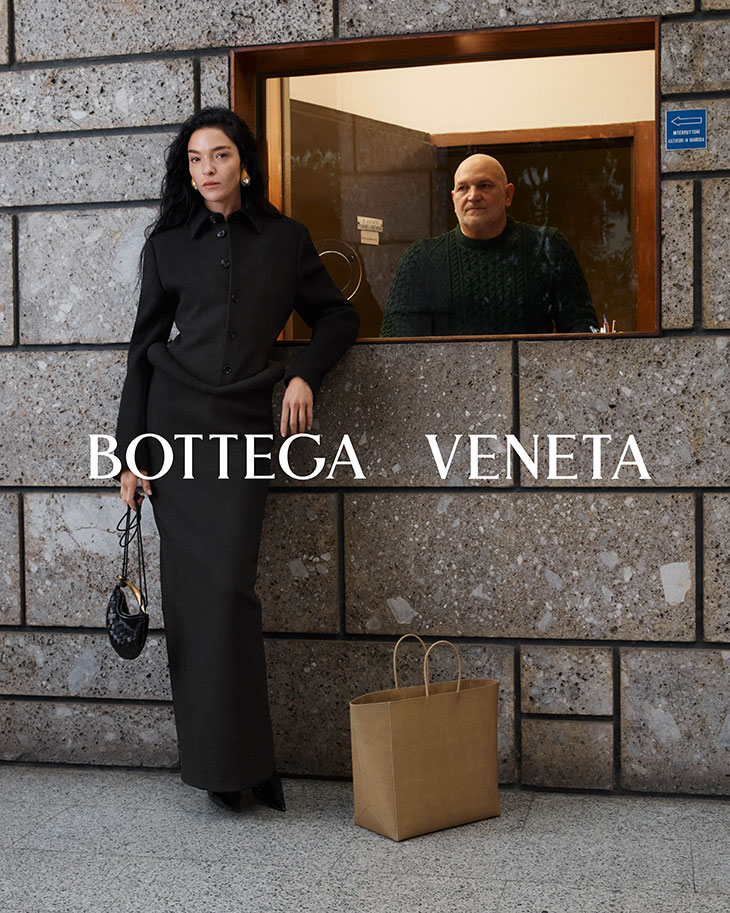 Mariacarla Boscono and Liu Wen for Bottega Veneta Winter 2023