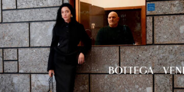 Mariacarla Boscono and Liu Wen for Bottega Veneta Winter 2023