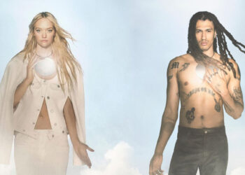 Gemma Ward Leads a Celestial Parade in Courrèges’ Ethereal FW23 Vision.