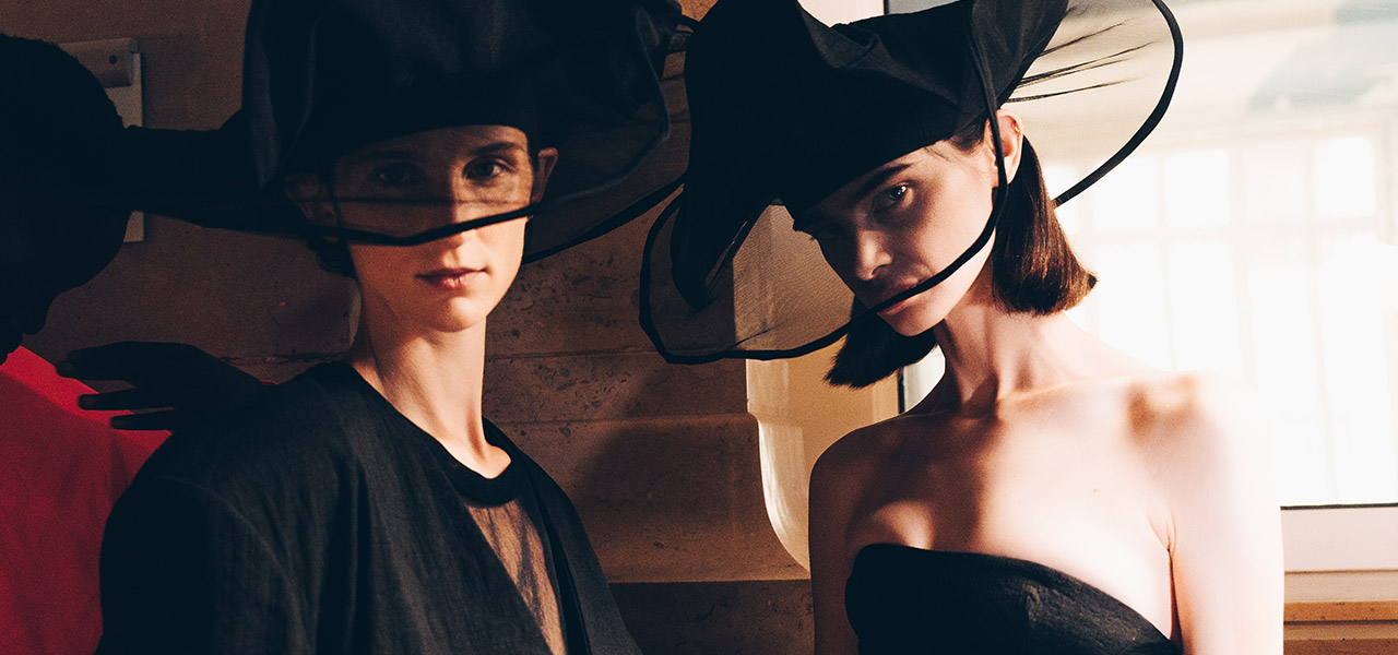 Backstage at Uma Wang Spring Summer 2024 Runway Show
