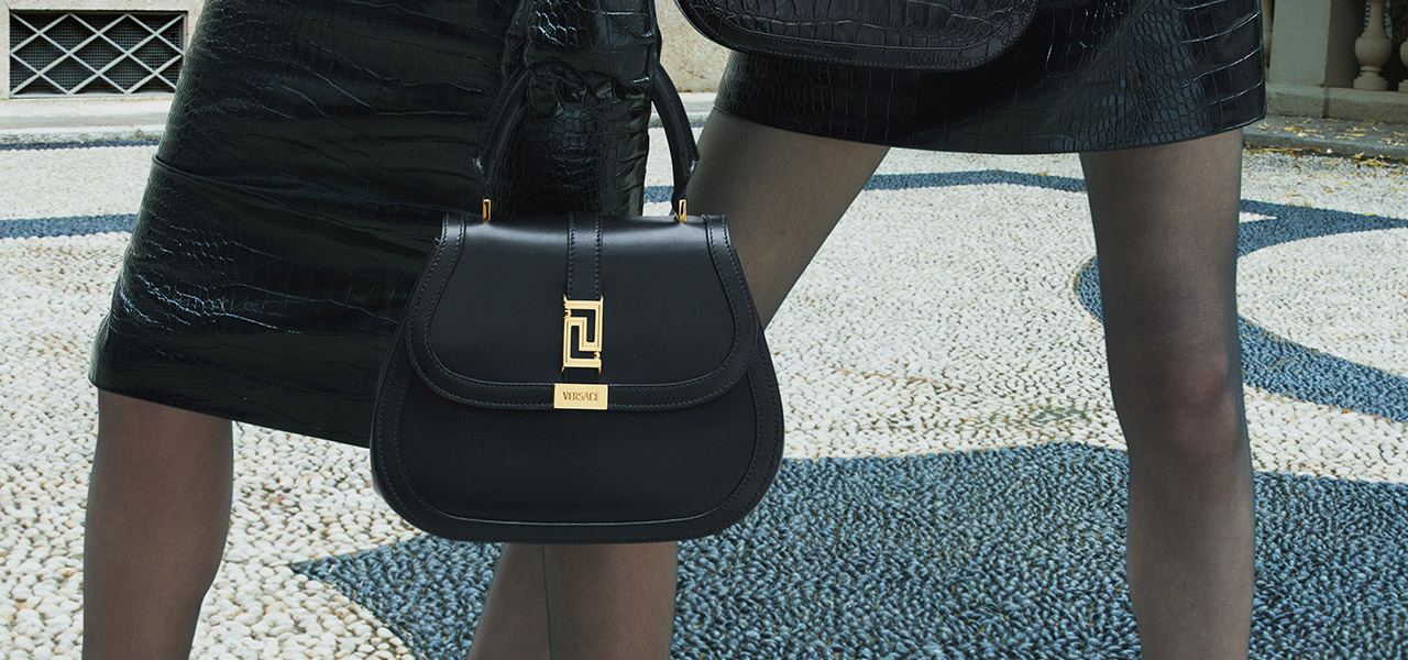 Versace Unveils the Greca Goddess Top Handle Bag