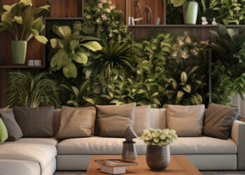 Creating Green And Floral Walls For Lively Indoor Decor