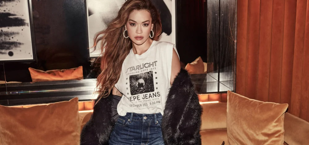 Rita Ora is the Face of Holiday Jeans 2023 Pepe Collection