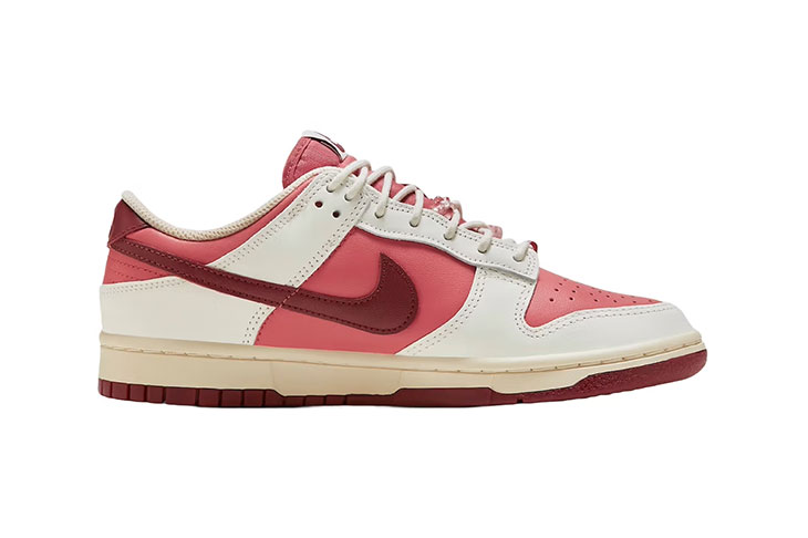 nike dunk low pink and red