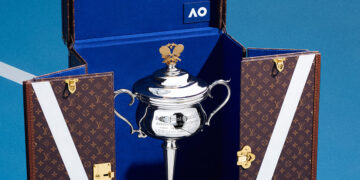 Tennis Meets Luxury: Louis Vuitton Trophy Trunk