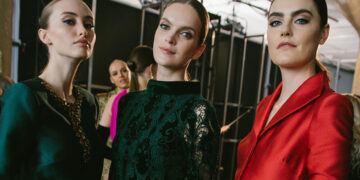 Backstage Moments at Badgley Mischka Fall Winter 24 Show