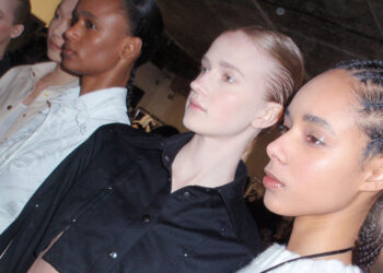 Backstage Moments at VICTORIA/TOMAS Fall Winter 2024 Show