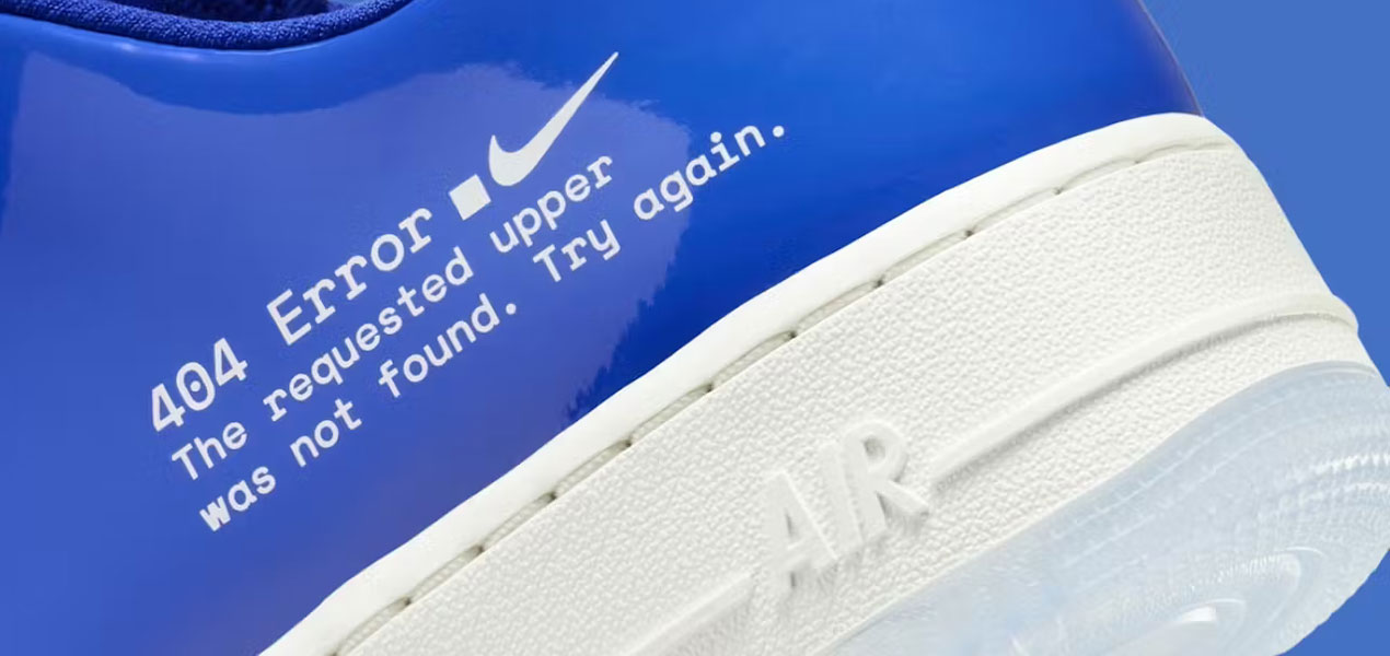 Nike and .SWOOSH Air Force 1 Low “404 Error” Sneaker