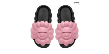 Takashi Murakami Ohana Full Bloom Slides Size 8 Black Made in USA Takashi Murakami Ohana Full-Bloom Slide Complexcon Black  main image 4