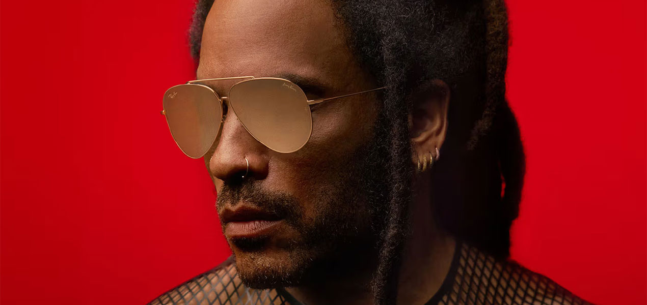 小物 Lenny Kravitz x Ray-Ban Aviator Reberse Ray-Ban Lenny Kravitz X Aviator Reverse L (59 - 11) with Silver