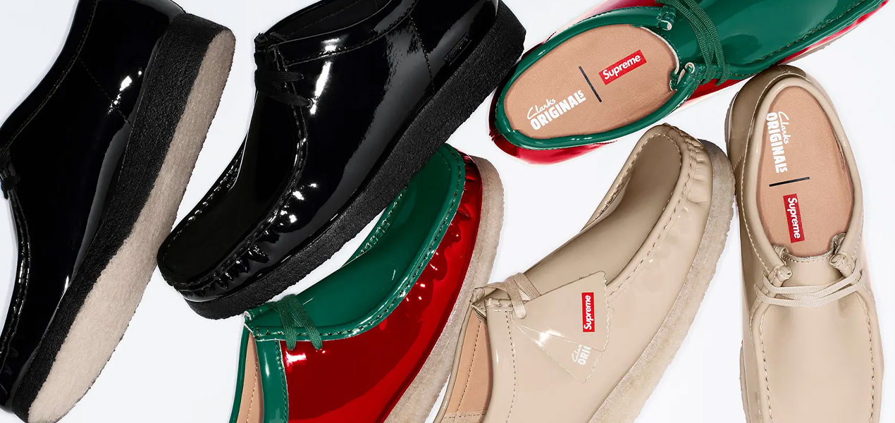 Supreme x Clarks Originals Spring 2024 Wallabee Shoe
