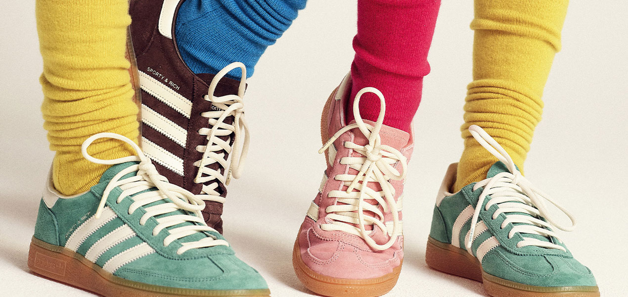 adidas gazelle silver green womens Adidas x Sporty & Rich Handball Spezial